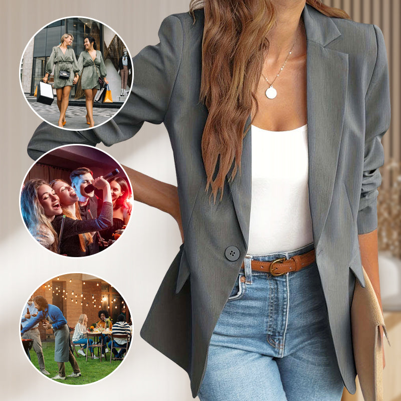 💼🌸 Damen Blazer – Slim Fit, Elegant & Büro-tauglich, Frühling/Sommer📦Kostenloser Versand🔥