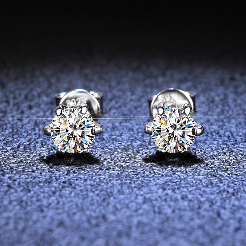 💎💎Atemberaubende klassische Diamantohrstecker mit sechs Krappen