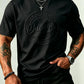 👕 Herren-T-Shirt mit strukturiertem Aufdruck – reine Baumwolle, lockere Passform & vielseitig für Alltag, Freizeit & heiße Tage ☀️