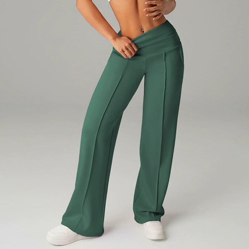 ⌛ Nur noch 3 Tage – 50 % auf alles! ⏰ 50.000+ VERKAUFT!💕 Damen-Unifarbene Weite Straight-Leg-Hose