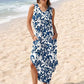 👗🌊 Damen Sommerkleid – Locker, Ärmellos, V-Ausschnitt mit Taschen, Ideal für Strand & Freizeit📦Kostenloser Versand🔥