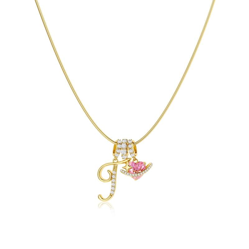 💖Last Day 50% OFF✨3-Layering Initial A-Z Letter Pendant Necklaces🎀