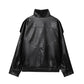 Modische Streetwear-Jacke aus Kunstleder – lässig & vielseitig kombinierbar 🧥✨