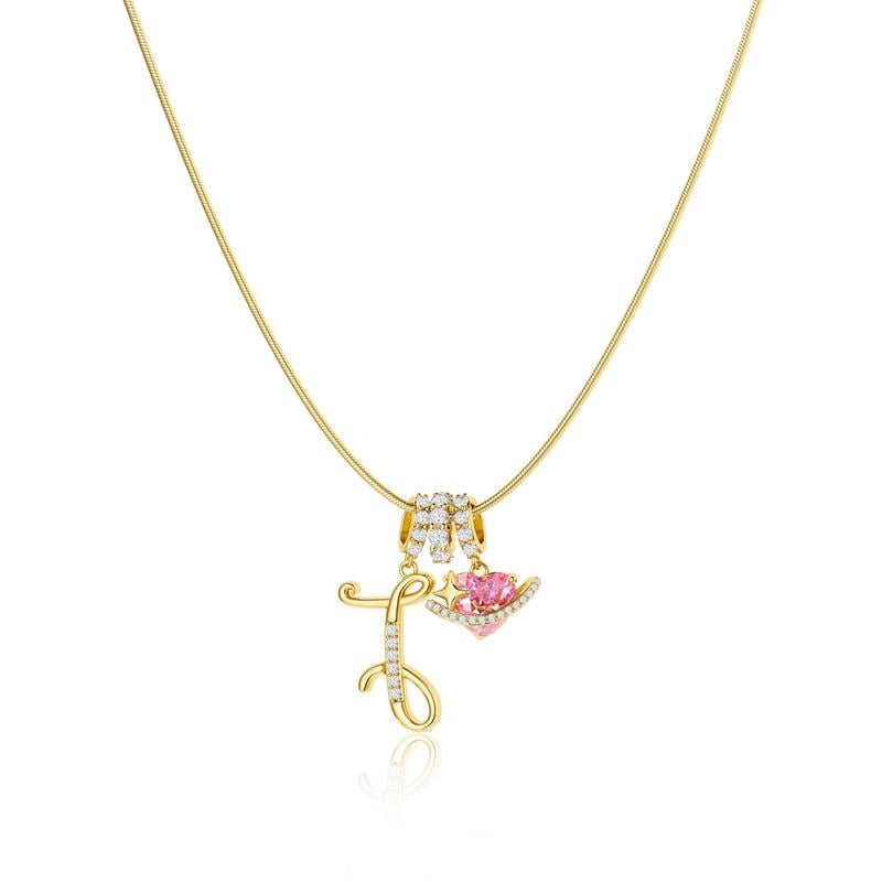 💖Last Day 50% OFF✨3-Layering Initial A-Z Letter Pendant Necklaces🎀