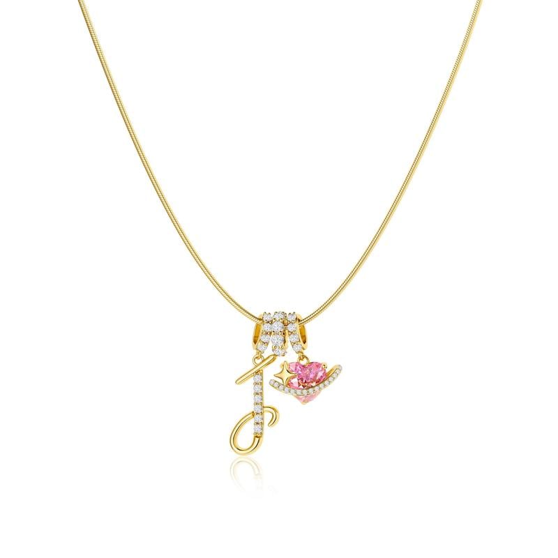 💖Last Day 50% OFF✨3-Layering Initial A-Z Letter Pendant Necklaces🎀