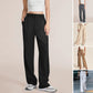 Fließende High-Waist Hose mit weitem Bein & Gürtel – Elegante, vielseitige Stoffhose 👖✨
