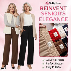 ⏳Nur für kurze Zeit: 50 % Rabatt⏰Perfekt fallende Stretch-Hose mit hoher Leibhöhe und elastischem Bund👖