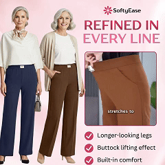 ⏳Nur für kurze Zeit: 50 % Rabatt⏰Perfekt fallende Stretch-Hose mit hoher Leibhöhe und elastischem Bund👖