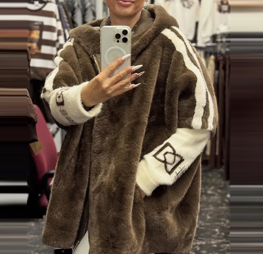 🔥Black-Friday-Knallerpreis: 39,98 € – Tiefster Preis des Jahres!🧥🔥Damen-Freizeitmantel mit Kapuze und Reißverschluss