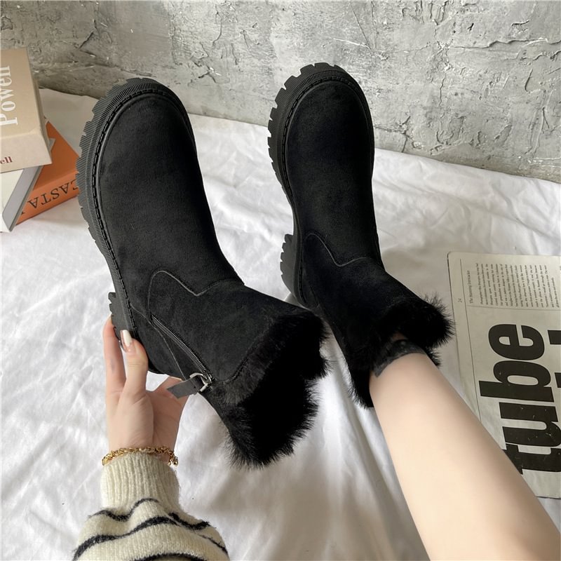 ❄️Damen-Winter-Fleece-Schneestiefel⚡Neu eingetroffen Sale-50 % Rabatt