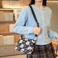 תיק Crossbody מודפס עם ריבוי כיסים לנשים
