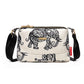 תיק Crossbody מודפס עם ריבוי כיסים לנשים