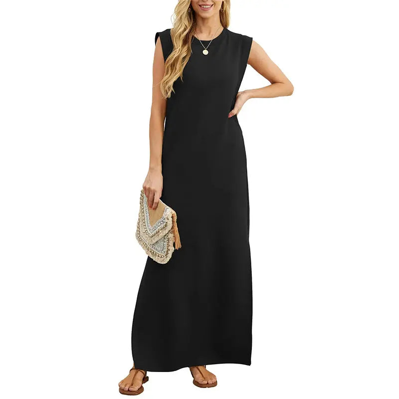 ⏳Letzter Tag: 50% auf💥Damens Sommerkleid aus Baumwolle – Knitterfrei, Loose Fit mit Seitenschlitz – Bequem & Elegant in 6 Farben