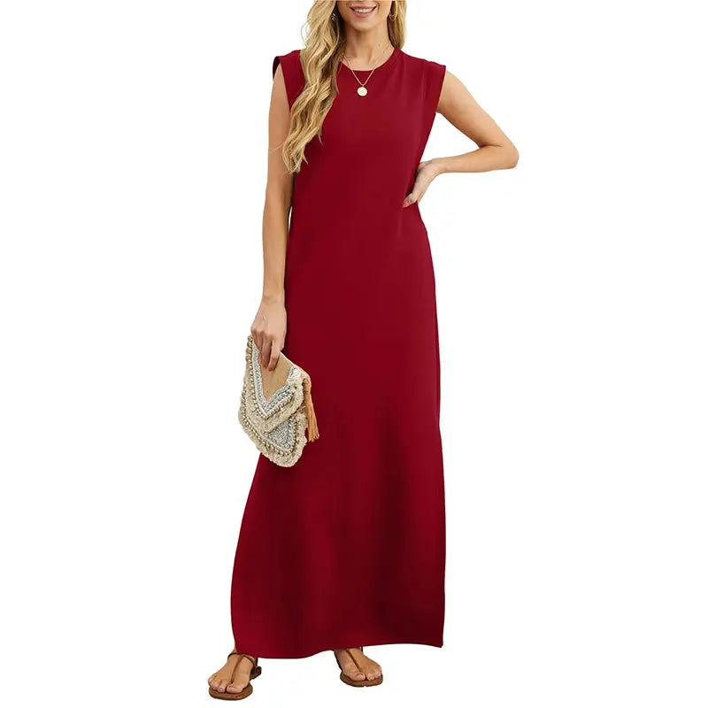 ⏳Letzter Tag: 50% auf💥Damens Sommerkleid aus Baumwolle – Knitterfrei, Loose Fit mit Seitenschlitz – Bequem & Elegant in 6 Farben