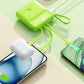 מטען נייד 20000mAh עם 4 כבלים מובנים
