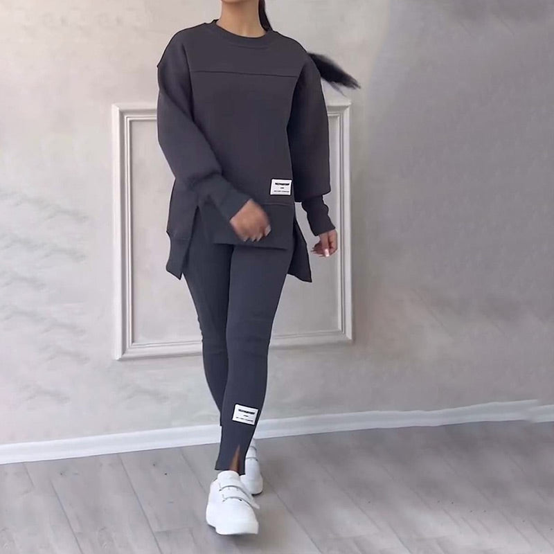🔥Black-Friday-Mega-Angebot – 53 % Rabatt!🔥Lässiges Sweatshirt-Leggings-Set für Frauen