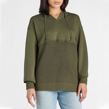 Einzigartiger und schicker Patchwork-Hoodie für Damen