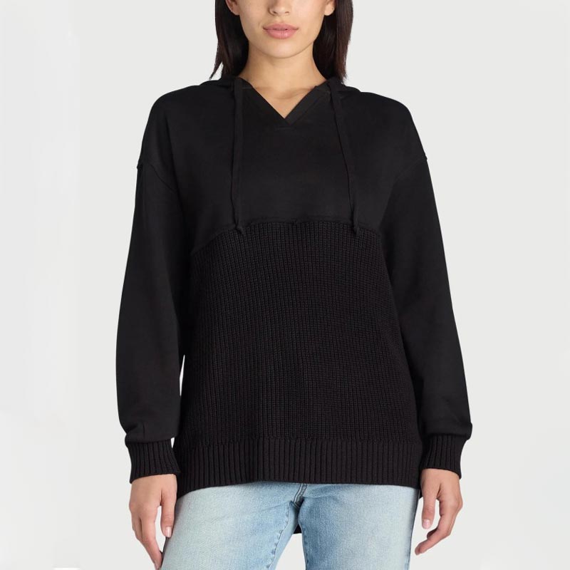 Einzigartiger und schicker Patchwork-Hoodie für Damen