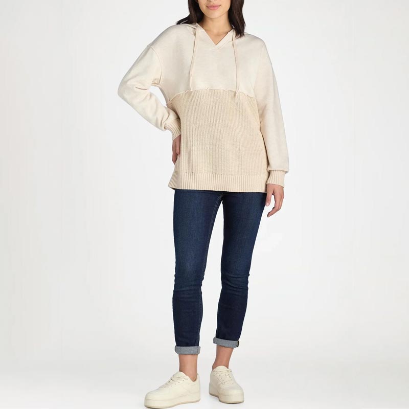 Einzigartiger und schicker Patchwork-Hoodie für Damen