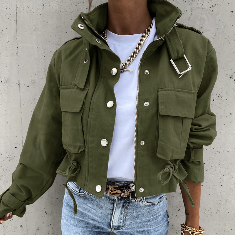 🧥✨ Damen Bikerjacke – Kurze Jacke, Modern & Vielseitig für den Alltag