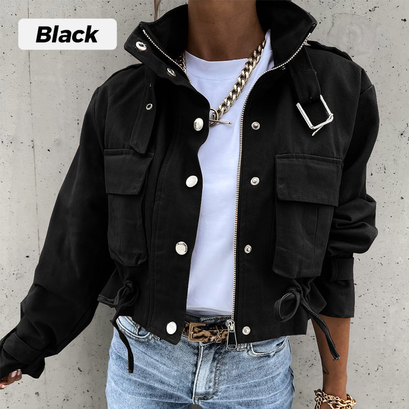 🧥✨ Damen Bikerjacke – Kurze Jacke, Modern & Vielseitig für den Alltag