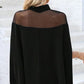 👗 LIMITED-TIME 50% RABATT! Damen Freizeit-Bluse mit hohem Kragen & Fledermausärmeln