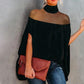 👗 LIMITED-TIME 50% RABATT! Damen Freizeit-Bluse mit hohem Kragen & Fledermausärmeln