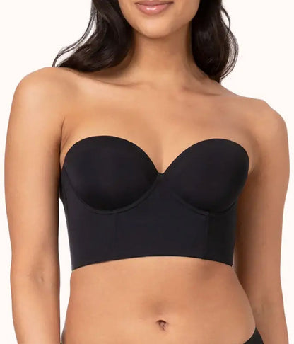 Ideal als Unterwäsche für Blazer & Anzüge – Damen Minimizer BH, Rückenfrei mit Trägern, Bustier für Große Größen, Figurformend
