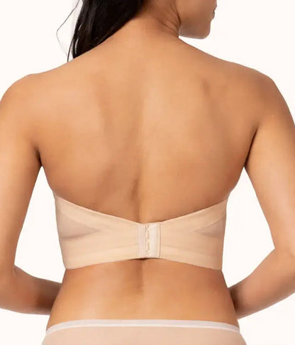 Ideal als Unterwäsche für Blazer & Anzüge – Damen Minimizer BH, Rückenfrei mit Trägern, Bustier für Große Größen, Figurformend