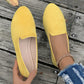 🥿 Damen Flachschuhe aus Wildleder – runde Form, flacher Absatz, einfarbig