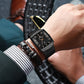 🔥Black-Friday-Mega-Angebot – 50 % Rabatt!🔥Herren Quarzarmbanduhr mit eckigem Mesh-Armband, ultraflach