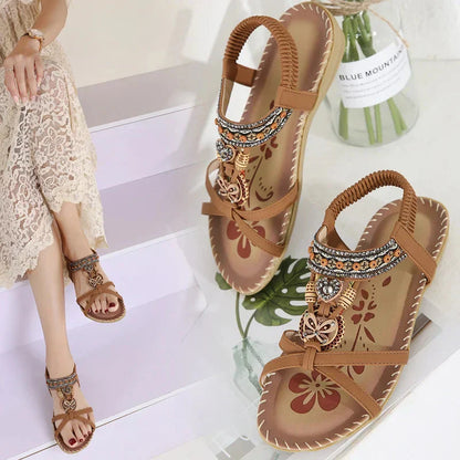 🔥 Sommer-Super-Sale: Jetzt 25€ sparen! 🌸2025 Trend-Sandalen im Boho-Chic
