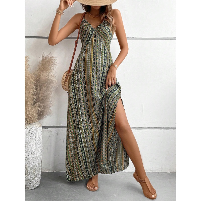 🌞🌴 Damen Trägerkleid – Locker & Bequem, mit Print, Ideal für Sommer & Freizeit📦Kostenloser Versand🔥