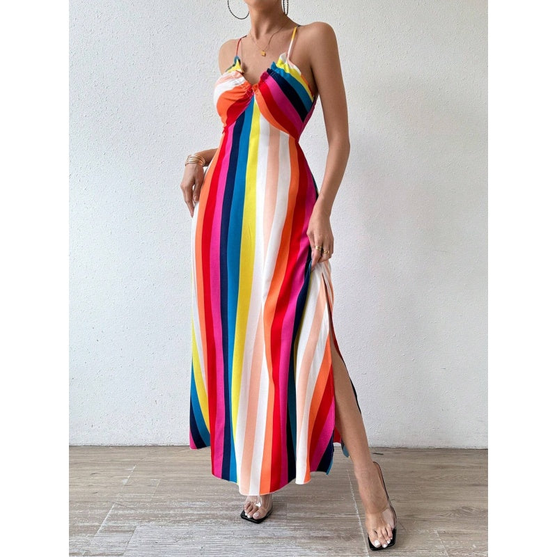 🌞🌴 Damen Trägerkleid – Locker & Bequem, mit Print, Ideal für Sommer & Freizeit📦Kostenloser Versand🔥