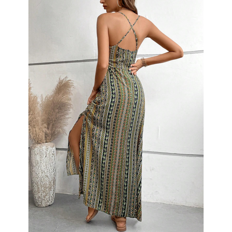 🌞🌴 Damen Trägerkleid – Locker & Bequem, mit Print, Ideal für Sommer & Freizeit📦Kostenloser Versand🔥