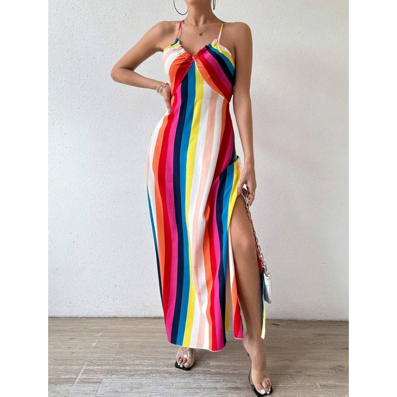 🌞🌴 Damen Trägerkleid – Locker & Bequem, mit Print, Ideal für Sommer & Freizeit📦Kostenloser Versand🔥