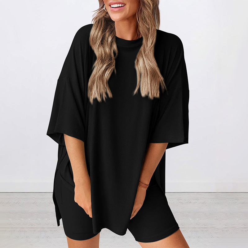 🌙Sommerangebot 50 % Rabatt💞 Bequemes, lockeres Zweiteiler-Set für Damen