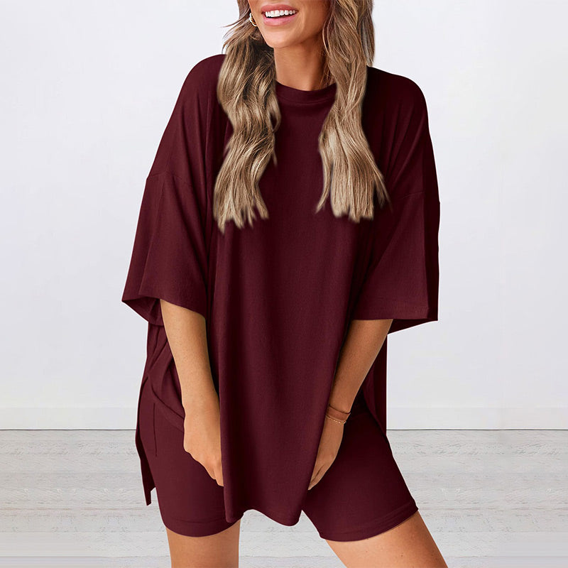 🌙Sommerangebot 50 % Rabatt💞 Bequemes, lockeres Zweiteiler-Set für Damen