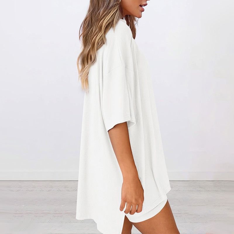 🌙Sommerangebot 50 % Rabatt💞 Bequemes, lockeres Zweiteiler-Set für Damen