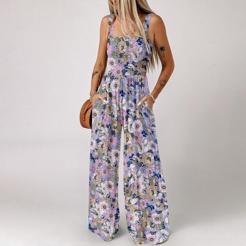 📦Kostenloser Versand🔥Leichter Boho-Overall mit Print & dünnen Trägern – Perfekt für Strand & Freizeit 🏖️🌸