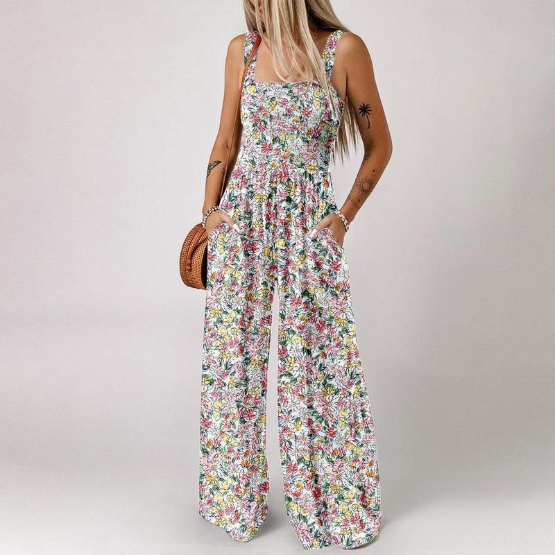 📦Kostenloser Versand🔥Leichter Boho-Overall mit Print & dünnen Trägern – Perfekt für Strand & Freizeit 🏖️🌸