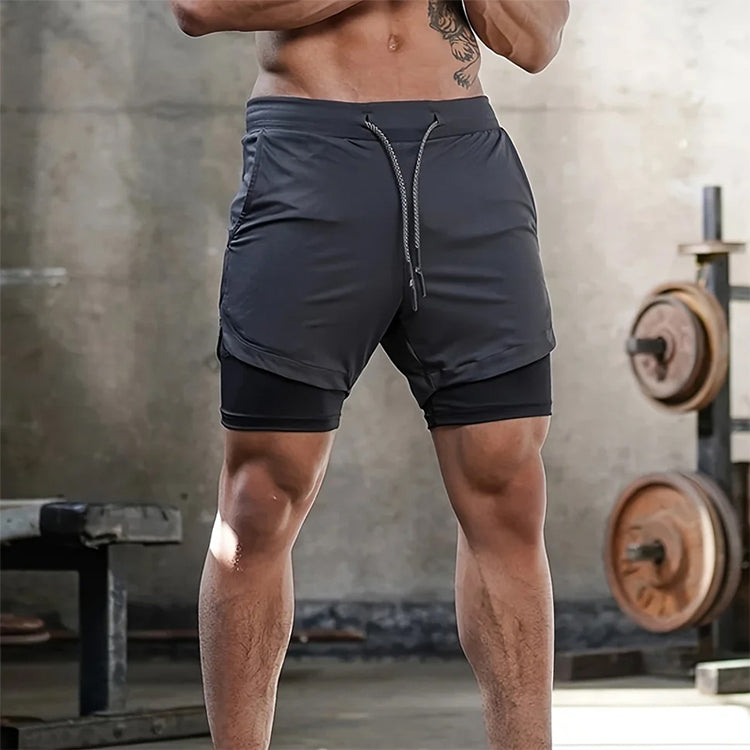 Laufshorts für Damen & Herren – mit integrierter Kompressionshose, schnell trocknend & leicht – ideal für Training & warme Tage🏃‍♀️🏃‍♂️💨