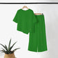 🌸 Frühjahrs-Neuheiten: 50% Rabatt in 3 Tagen! ⏳Asymmetrisches Top mit weiter Hose – Zweiteiliges Damen-Outfit für Beruf und Freizeit