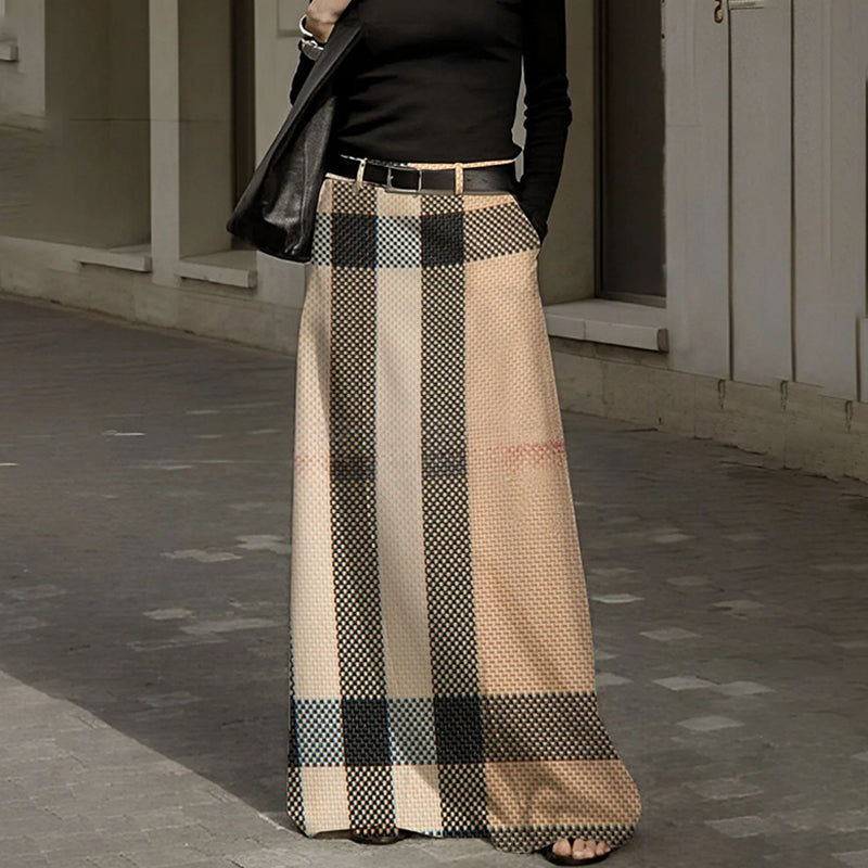 Retro A-Line Midirock – Hochtailliert mit Weitem Schwenk, Zeitloser Stil
