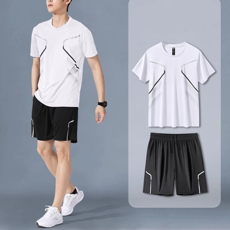 🔥🔥Schnelltrocknendes T-Shirt- und Shorts-Set für Herren