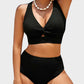 👙2025 New Type ~50% OFF 👙Texturiertes Bikini-Set mit Knotendetail und High-Waist-Schnitt