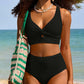 👙2025 New Type ~50% OFF 👙Texturiertes Bikini-Set mit Knotendetail und High-Waist-Schnitt