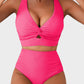 👙2025 New Type ~50% OFF 👙Texturiertes Bikini-Set mit Knotendetail und High-Waist-Schnitt