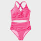 👙2025 New Type ~50% OFF 👙Texturiertes Bikini-Set mit Knotendetail und High-Waist-Schnitt