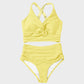 👙2025 New Type ~50% OFF 👙Texturiertes Bikini-Set mit Knotendetail und High-Waist-Schnitt
